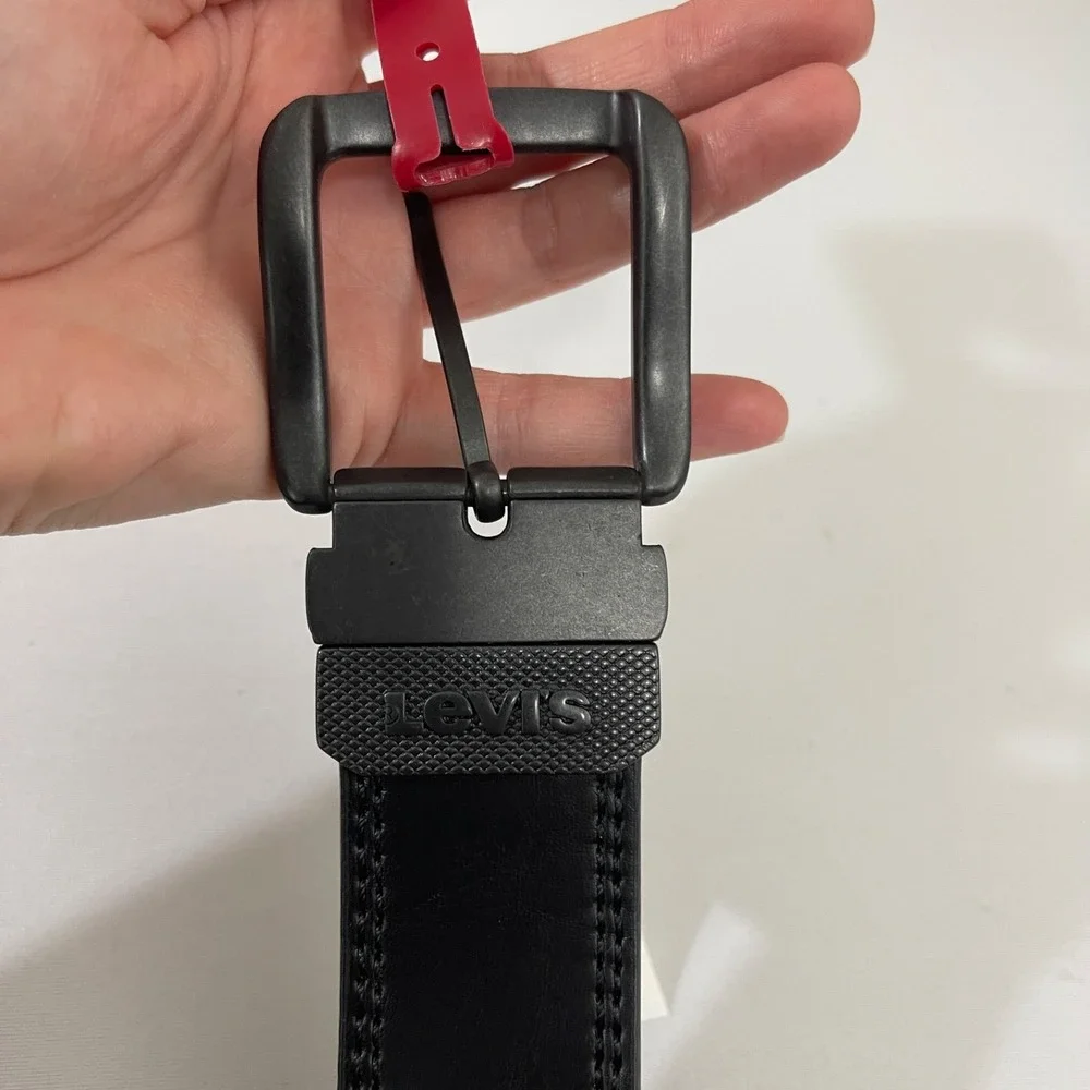 Levis Reversible Leather Belt Mens Size 38 Black Brown‎ 11LV02KX NEW